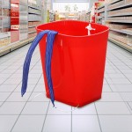 Back Basket with Adjustable Straps, Durable Red Water Bucket for Fishing, Hiking, and Harvesting Fruits and Vegetables